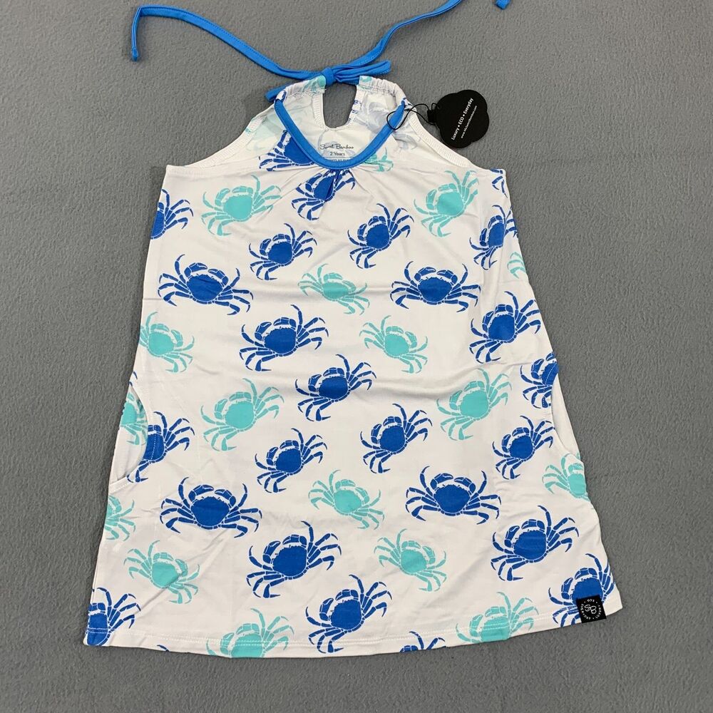 Sweet Bamboo 2 Years Egyptian Dress Crab Print Sleeveless Size 2 Years